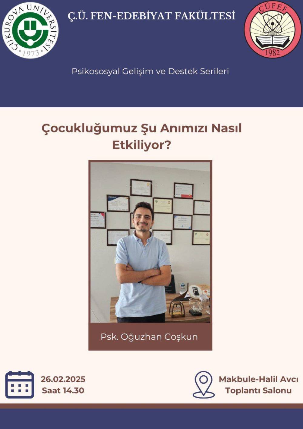 Psk.Oğuzhan Coşkun-Çocuklıuğumuz Şu Anımızı Nasıl  Etkiliyor